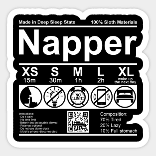 Napper Label Sticker